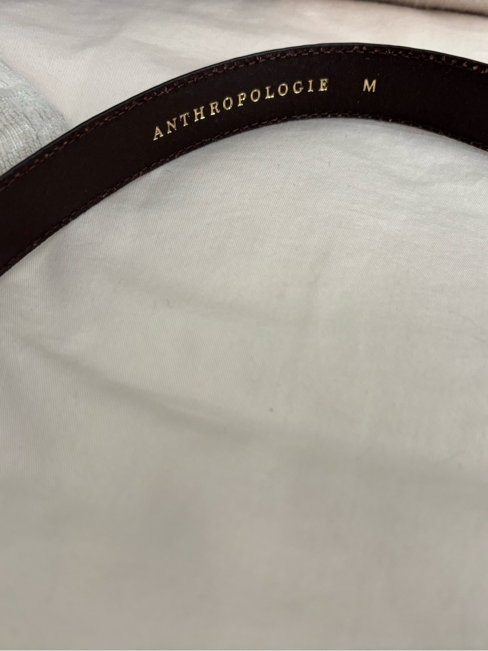 Women’s Brown Belt with Silver Buckle - Picture 3 of 5
